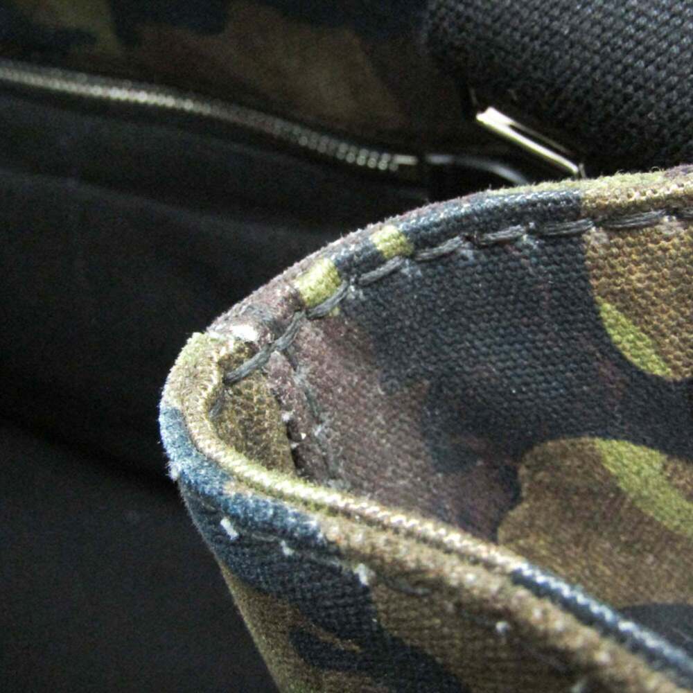 PRADA Brown Canvas Shoulder Bag - Picture 8 of 12
